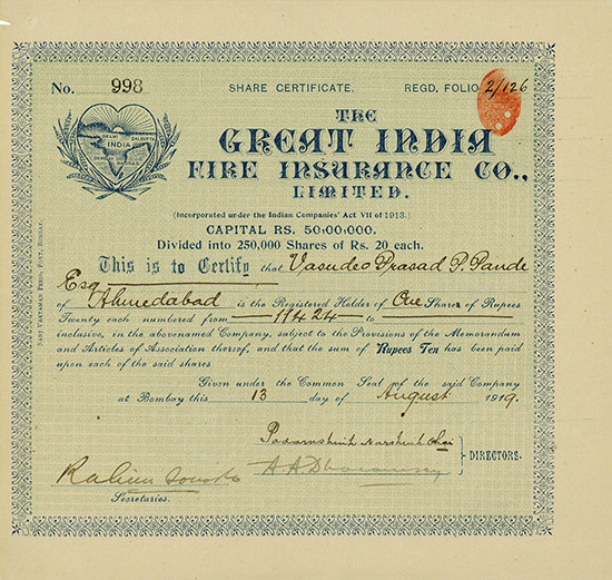 Great India Fire Insurance Co., Limited