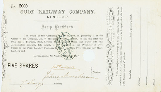Oude Railway Company, Limited