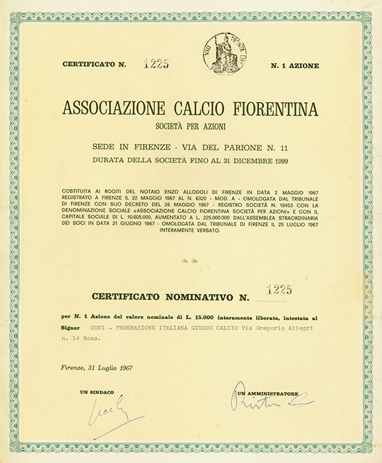 Associazione Calcio Fiorentina Società per Azioni (AC Florenz)