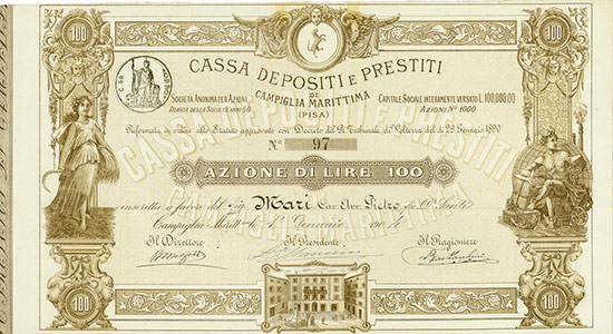 Cassa Depositi e Prestiti di Campiglia Marittima (Pisa)