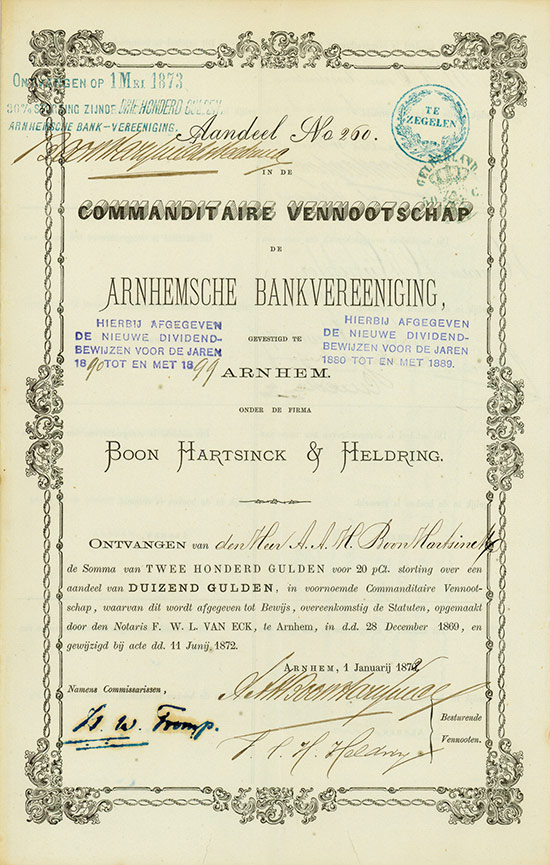 Commanditaire Vennootschap Arnhemsche Bankvereeniging Boon Hartsinck & Heldring