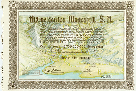 Hidroeléctrica Moncabril, S. A.