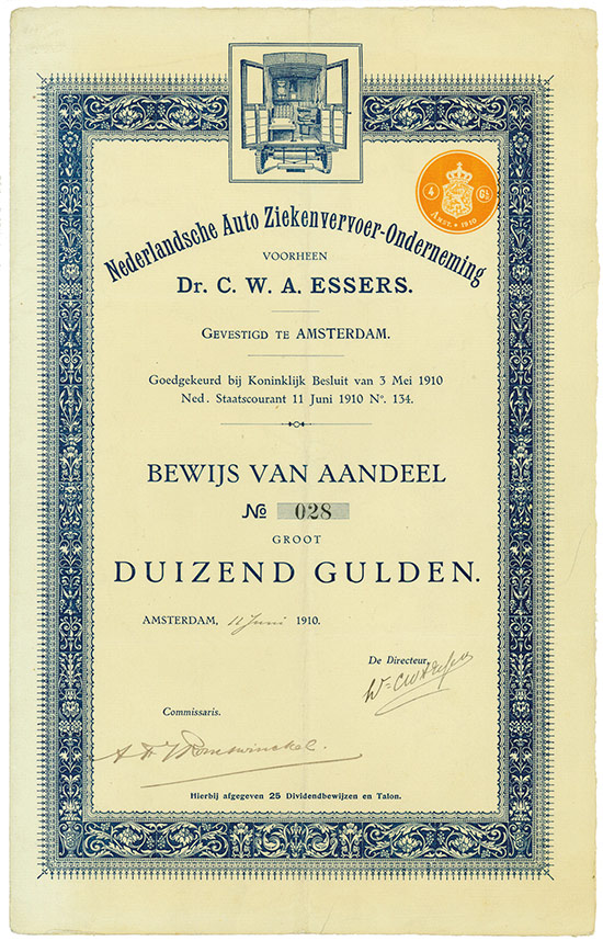 Nederlandsche Auto Ziekenvervoer-Onderneming voorheen Dr. C. W. A. Essers