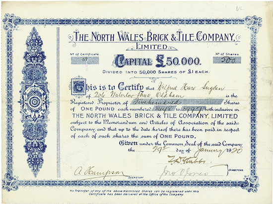 North Wales Brick & Tile Company, Limited