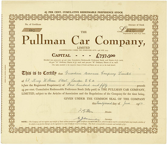 Pullman Car Company, Limited