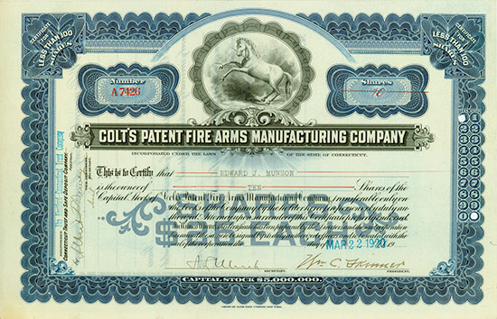 Colt's Manufacturing Company / Colt’s Patent Fire Arms Manufacturing Company