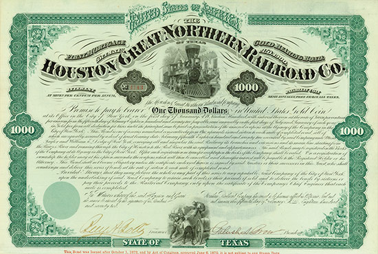 Houston and Great Northern Railroad Co. of Texas