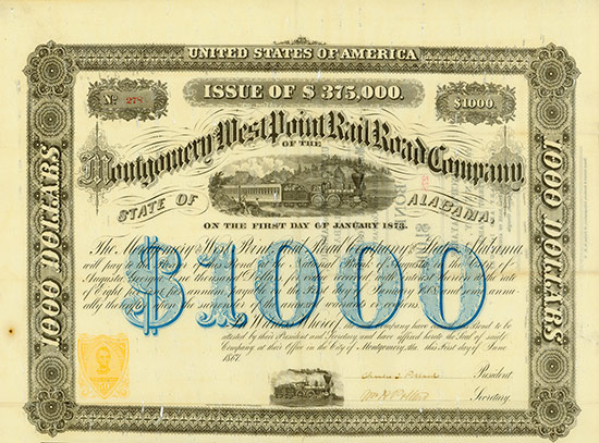 Montgomery and West Point Rail Road Company 