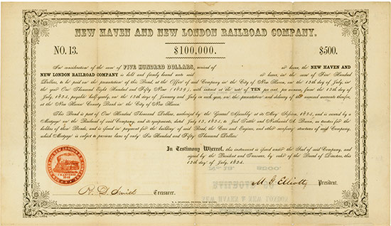 New Haven and New London Railroad Company