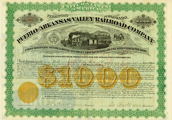 Pueblo and Arkansas Valley Railroad Company