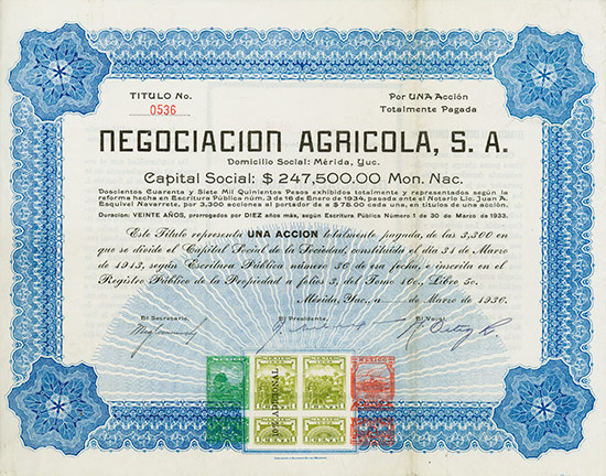 Negociacion Agricola, S. A.