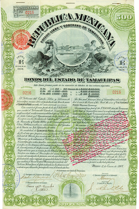 Republica Mexicana - Estado Libre y Soberano de Tamaulipas