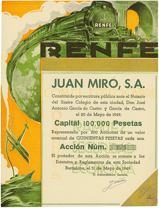 Juan Miro S. A. - RENFE