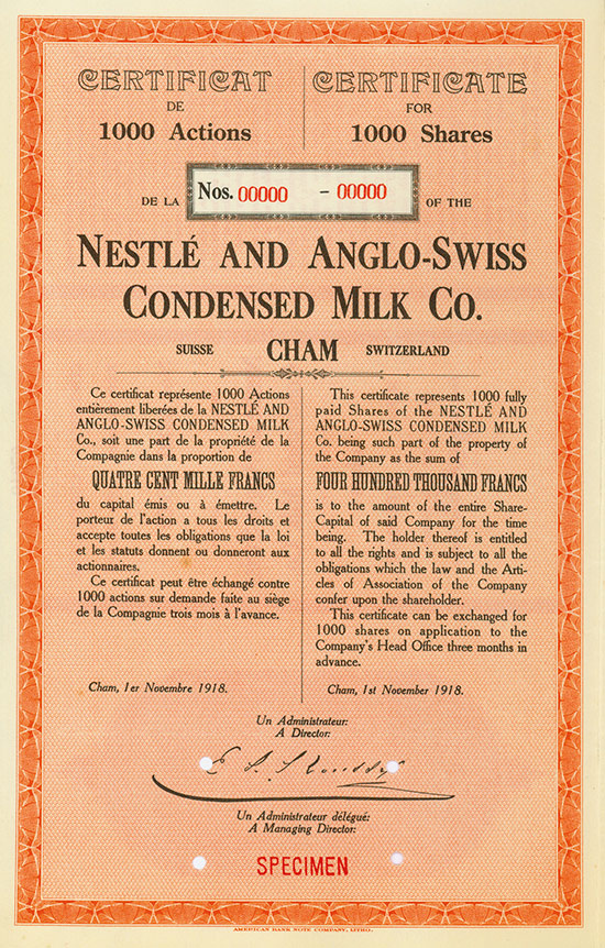 Nestlé and Anglo-Swiss Condensed Milk Co.