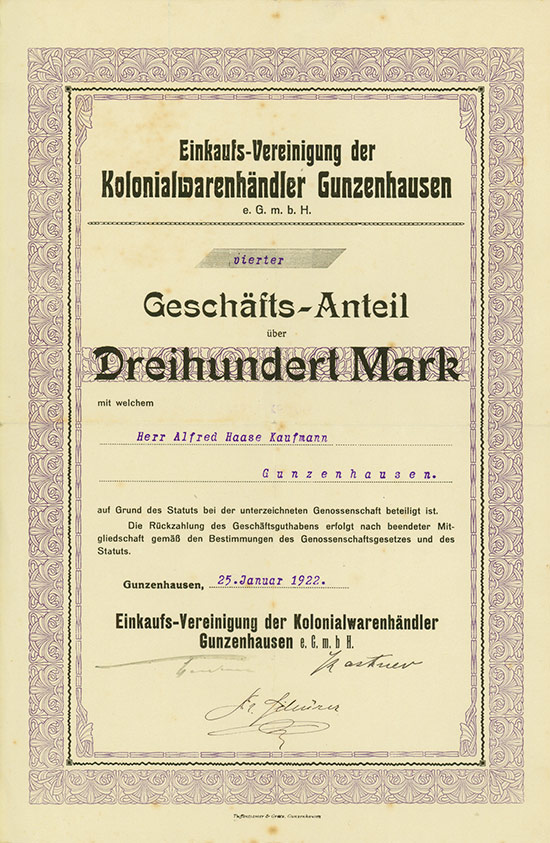 Einkaufs-Vereinigung der Kolonialwarenhändler Gunzenhausen eGmbH