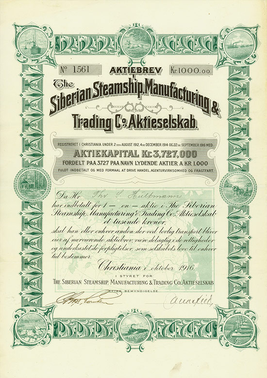 Siberian Steamship, Manufacturing & Tradind Co. Aktieselskab