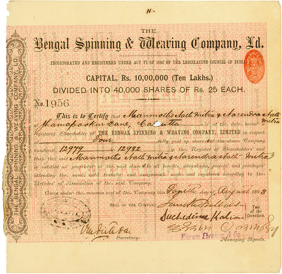 Bengal Spinning & Weaving Company, Ld.