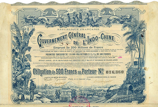 Gouvernement Général de l'Indo-Chine - Republique Française
