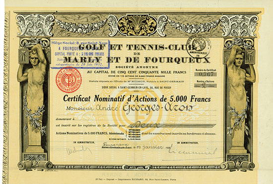 Golf et Tennis-Club de Marly et de Fourqueux Société Anonyme