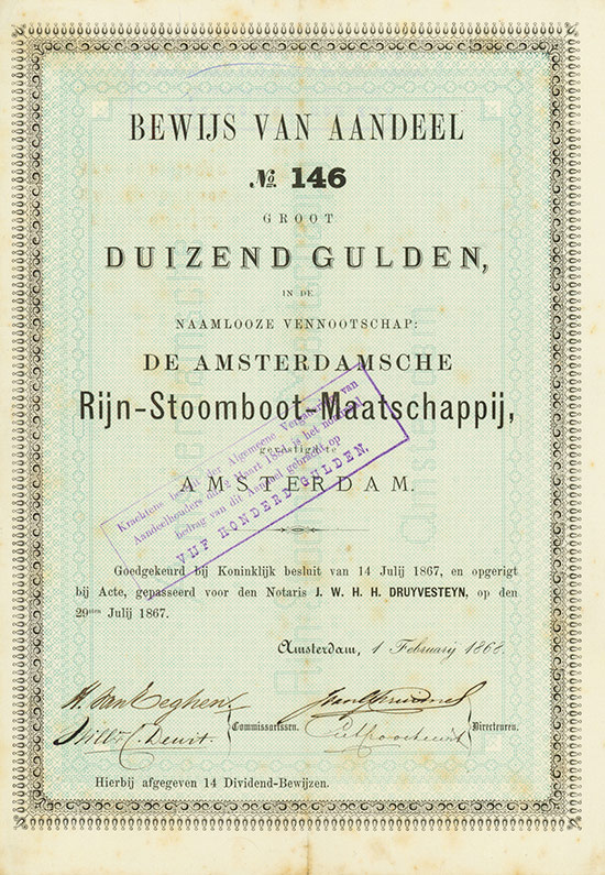Naamlooze Vennootschap: de Amsterdamsche Rijn-Stoomboot-Maatschappij