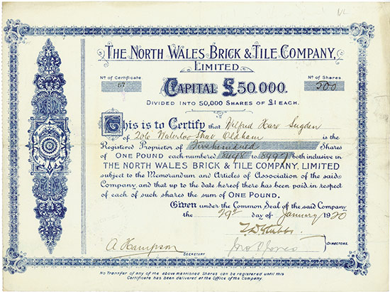 North Wales Brick & Tile Company, Limited