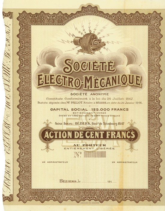 Société Electro-Mécanique Société Anonyme
