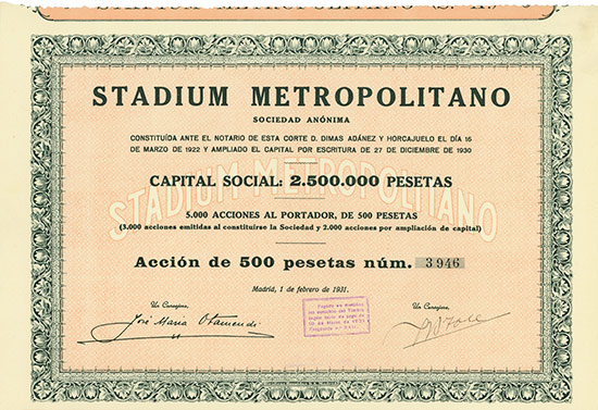Stadium Metropolitano Sociedad Anónima