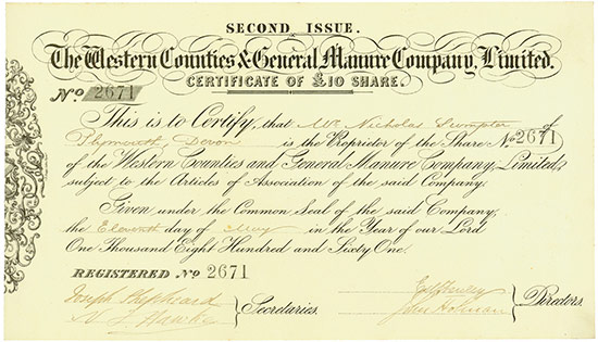 Western Counties & General Manure Company, Limited