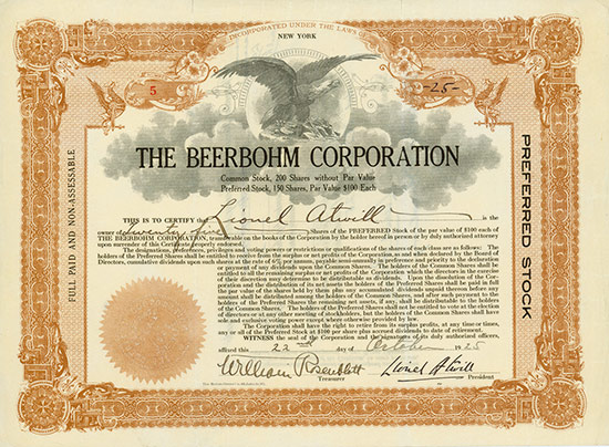 Beerbohm Corporation [2 Stück]