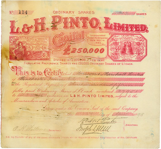 L. & H. Pinto, Limited