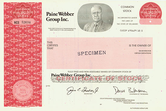 Paine Webber Group Inc.