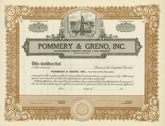 Pommery & Greno, Inc.