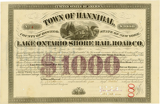 Town of Hannibal - Lake Ontario Shore Rail Road Co.