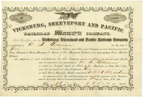 Vicksburg, Shreveport & Pacific Railroad Company