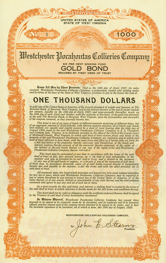 Westchester Pocahontas Collieries Company