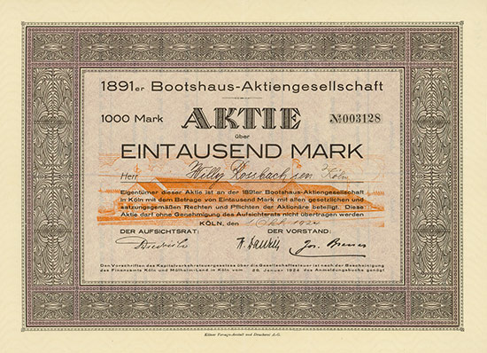 1891er Bootshaus-AG