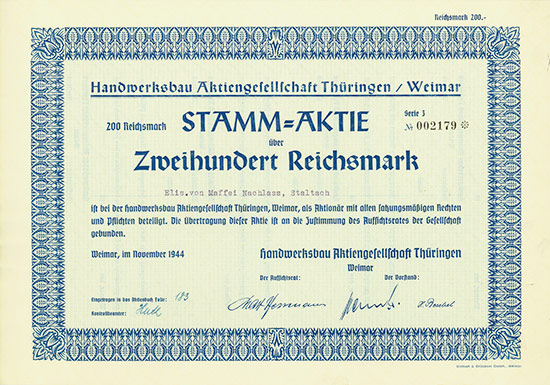 Handwerksbau Aktiengesellschaft Thüringen