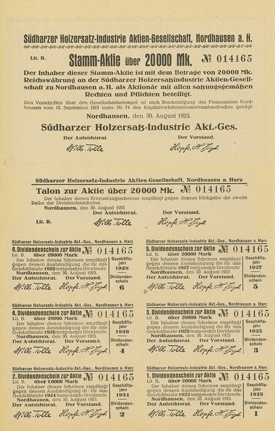Südharzer Holzersatz-Industrie AG