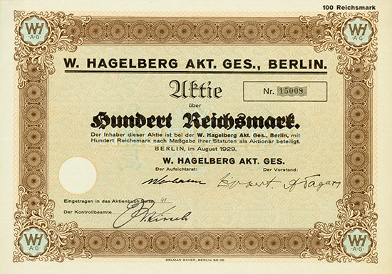 W. Hagelberg AG