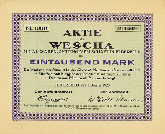 Wescha Metallwaren-AG