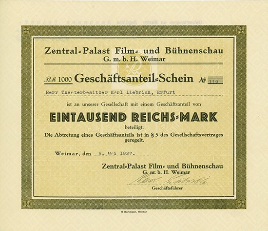 Zentral-Palast Film- und Bühnenschau GmbH