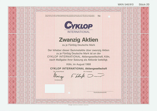 Cyklop International AG