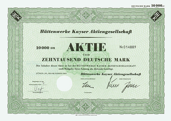 Hüttenwerke Kayser AG