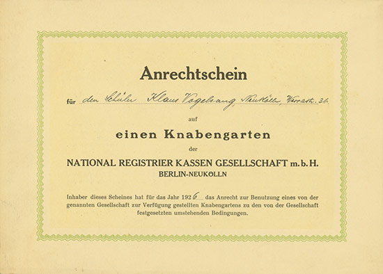National Registrier Kassen Gesellschaft m.b.H.