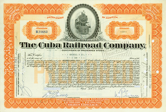Cuba Railroad Company [5 Stück]