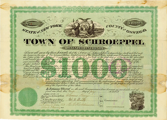 Town of Schroeppel for the Syracuse, Phoenix and Oswego Rail Road Company