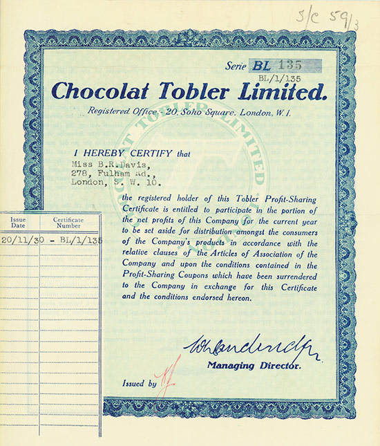 Chocolat Tobler Limited