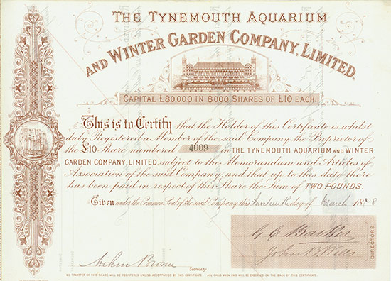 Tynemouth Aquarium and Winter Garden Company, Limited