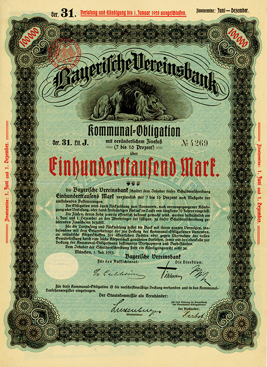Bayerische Vereinsbank [Multiauktion 4]