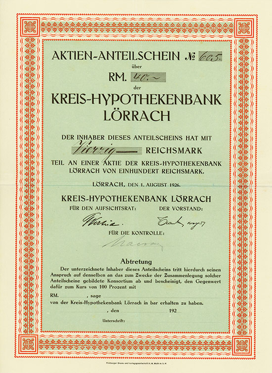 Kreis-Hypothekenbank Lörrach
